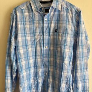 Mens Tackle & Tides Long Sleeve Button Down Shirt